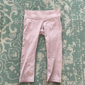J Crew x New Balance blush light pink scalloped edge Crop Leggings